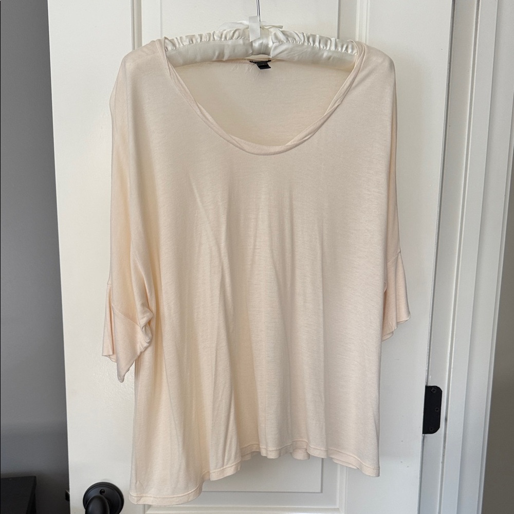 J. Crew Cream Short Sleeve Tee